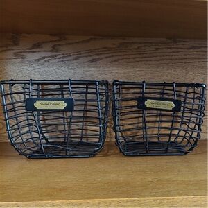 Hearth & Hand Black Wire Storage Baskets